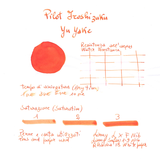 Pilot Iroshizuku Yu-Yake Ink Bottle 15 ml