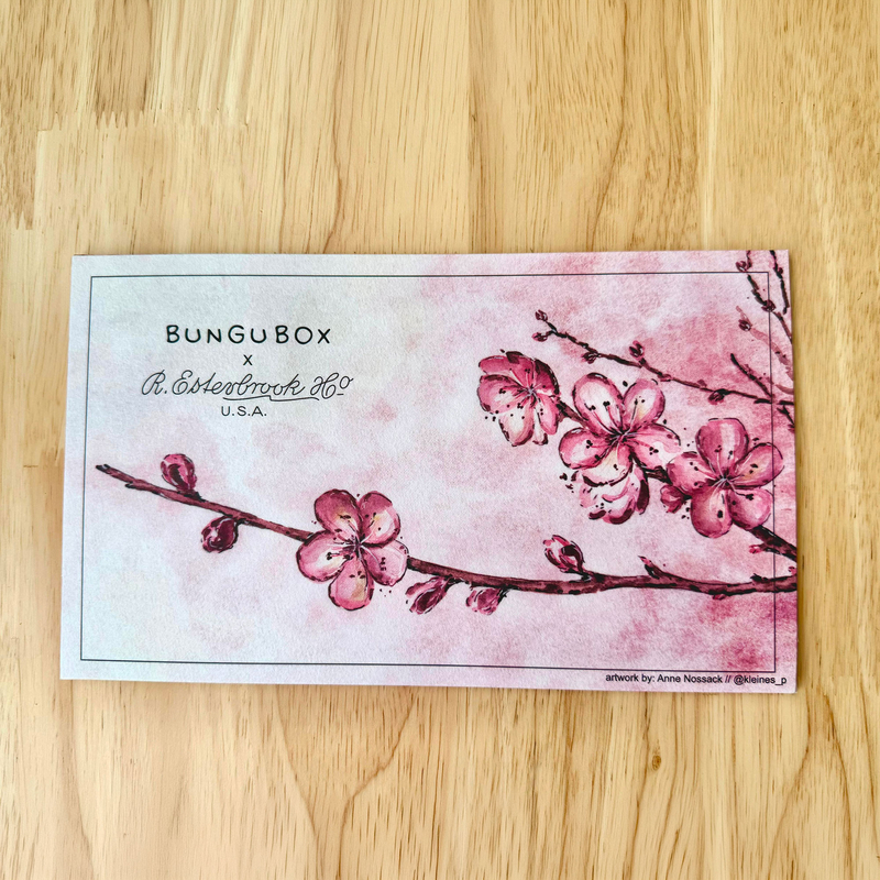 Esterbrook Esterbrook x Bungubox Carta Assorbente Kachofugetsu Flower