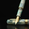 Leonardo Officina Italiana Leonardo Momento Zero Grande 2.0 Fountain Pen Hydrangea No. 8 Nib 14k Limited Edition