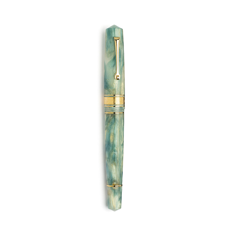 Leonardo Officina Italiana Leonardo Momento Zero Grande 2.0 Penna Stilografica Ortensia 14k Edizione Limitata