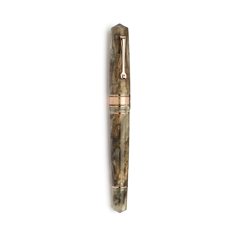 Leonardo Officina Italiana Leonardo Momento Zero Grande 2.0 Fountain Pen Chocolate Cosmos Limited Edition