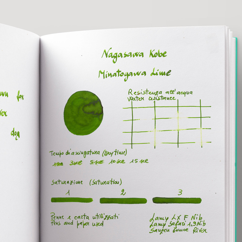 Nagasawa Nagasawa Kobe Monogatari Minatogawa Lime Ink Bottle 50 ml