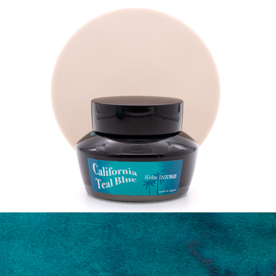 Nagasawa Kobe Monogatari California Teal Blue Ink Bottle 50 ml