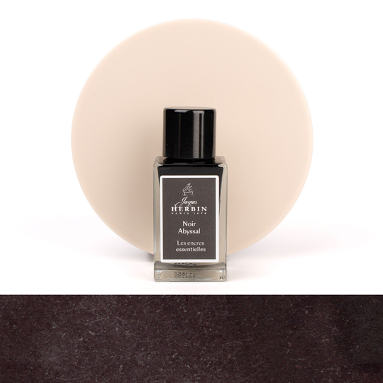 Jacques Herbin Noir Abyssal Ink Bottle 15 ml