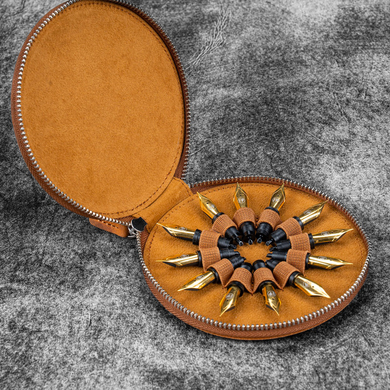 Galen Leather Galen Leather The Nib Circle Nib Case for 12 Nibs