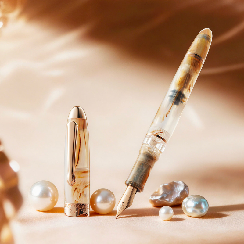 Nahvalur Nahvalur Horizon Penna Stilografica Pearl