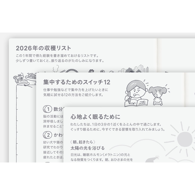 Hobonichi Hobonichi Techo Original Avec Books 2026 Agenda A6 Giornaliera Luglio-Dicembre