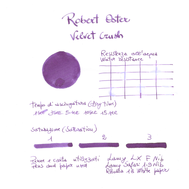 Robert Oster Velvet Crush Inchiostro 50 ml
