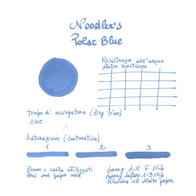 Noodler's Eternal Polar Blue Inchiostro 3 oz