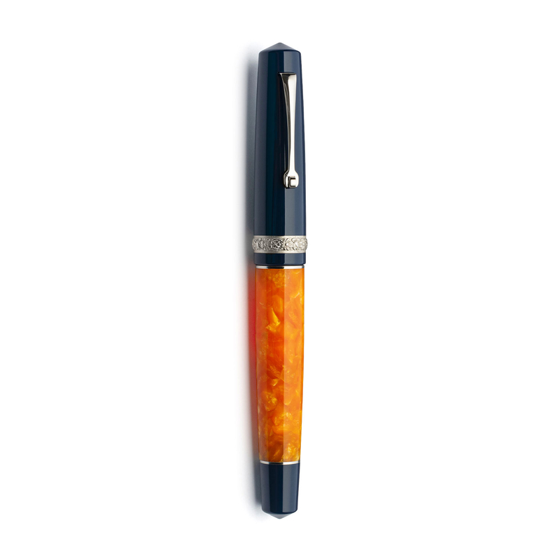 Dolcevita Leonardo x Dolcevita Momento Zero Fountain Pen Siren & Rhodium