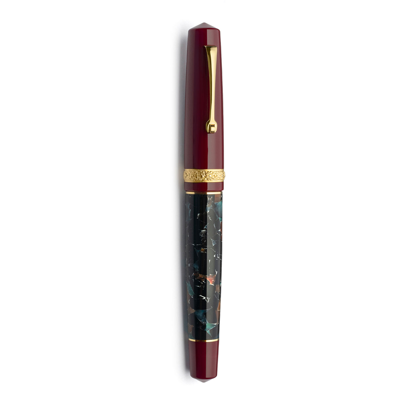 Dolcevita Leonardo x Dolcevita Momento Zero Penna Stilografica Marmo Pompei & Oro