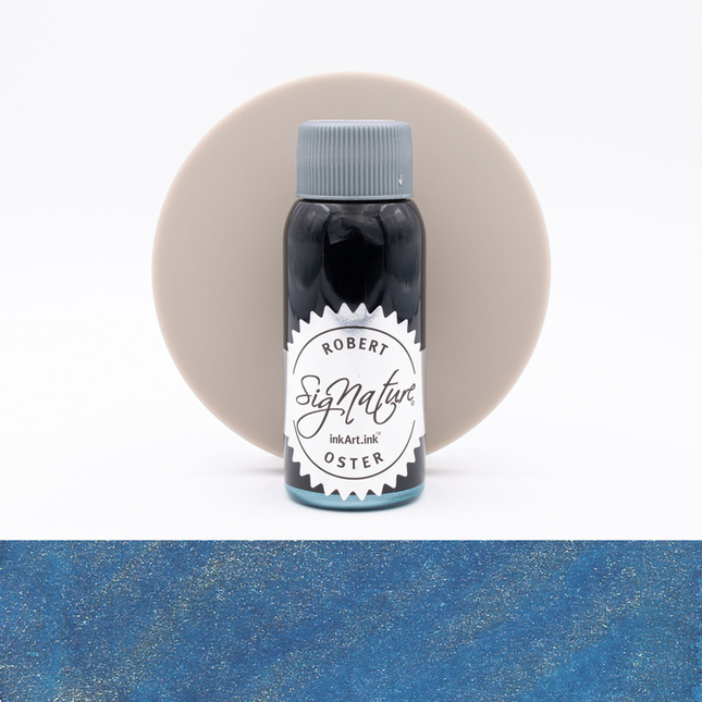 Robert Oster Shake 'N' Shimmy Silver Fire and Ice Ink Bottle 50ml