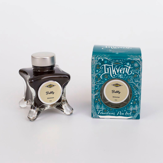 Diamine Inkvent Bubbly Ink Bottle 50 ml Teal Edition Shimmer