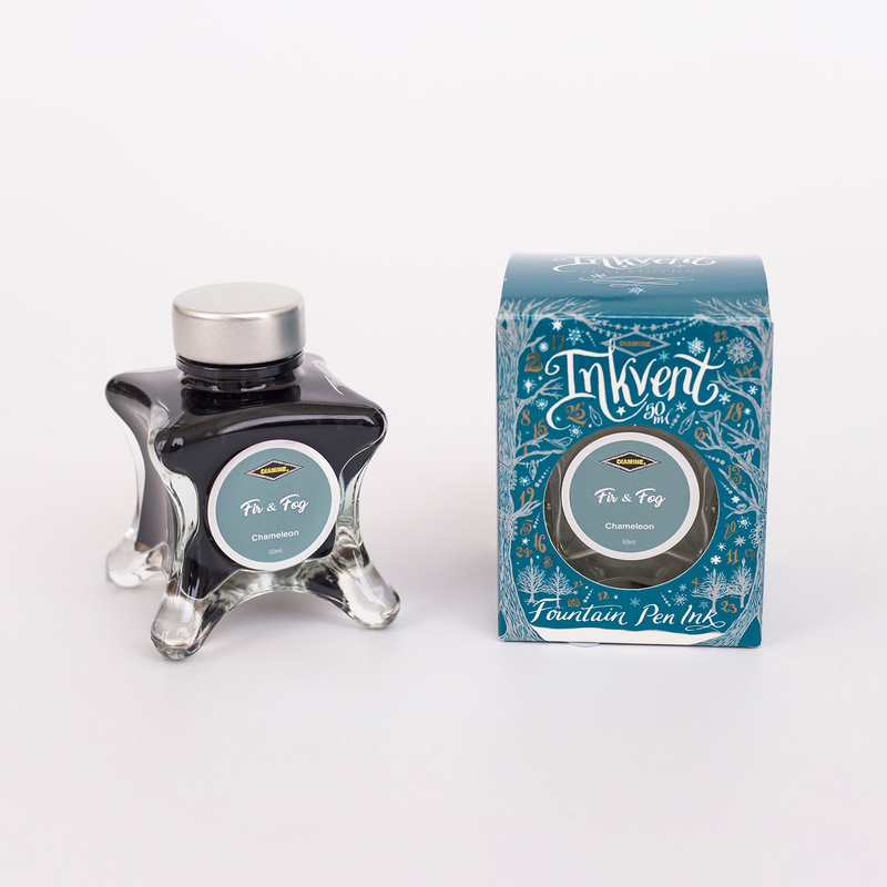 Diamine Diamine Inkvent Fir & Fog Ink Bottle 50 ml Teal Edition Chameleon