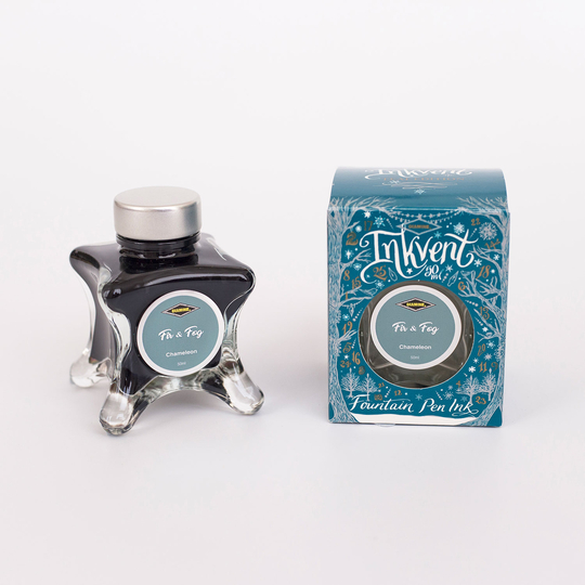 Diamine Inkvent Fir & Fog Ink Bottle 50 ml Teal Edition Chameleon