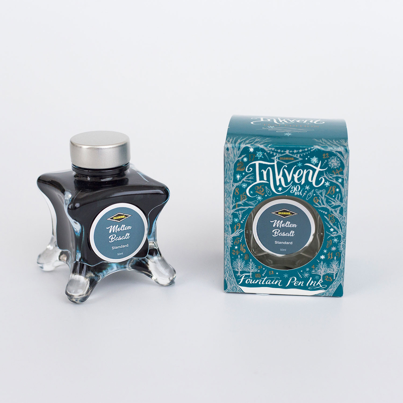 Diamine Diamine Inkvent Molten Basalt Ink Bottle 50 ml Teal Edition