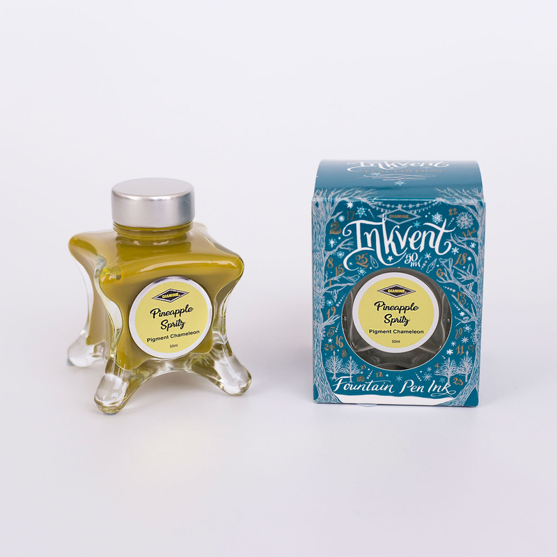Diamine Diamine Inkvent Pineapple Spritz Ink Bottle 50 ml Teal Edition Pigment Chameleon