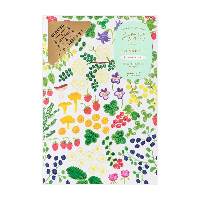 Midori Midori Yuru Log Notebook B6 Scandinavia Dot