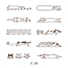 Midori Midori Paintable Rotating Stamp Soft Color Cat Brown