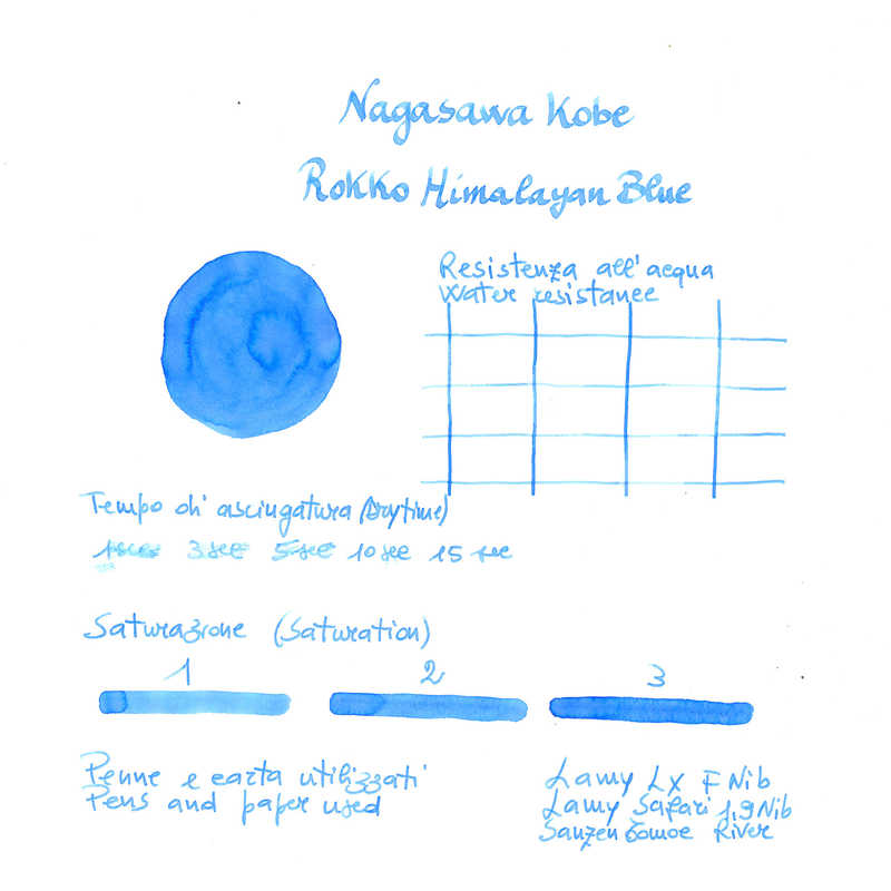 Nagasawa Nagasawa Kobe Monogatari Rokko Himalayan Blue Inchiostro 50 ml