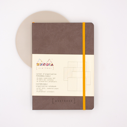 Rhodia Goalbook Notebook A5 Dot Cioccolato