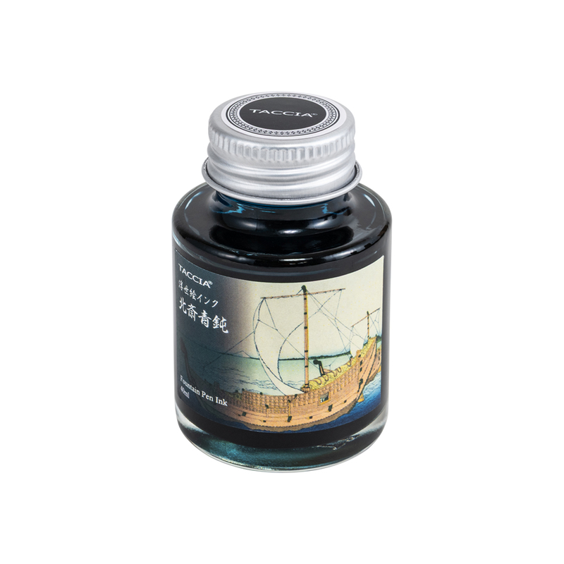 Taccia Taccia Ukiyo-e Hokusai Aonibi Ink Bottle 40 ml