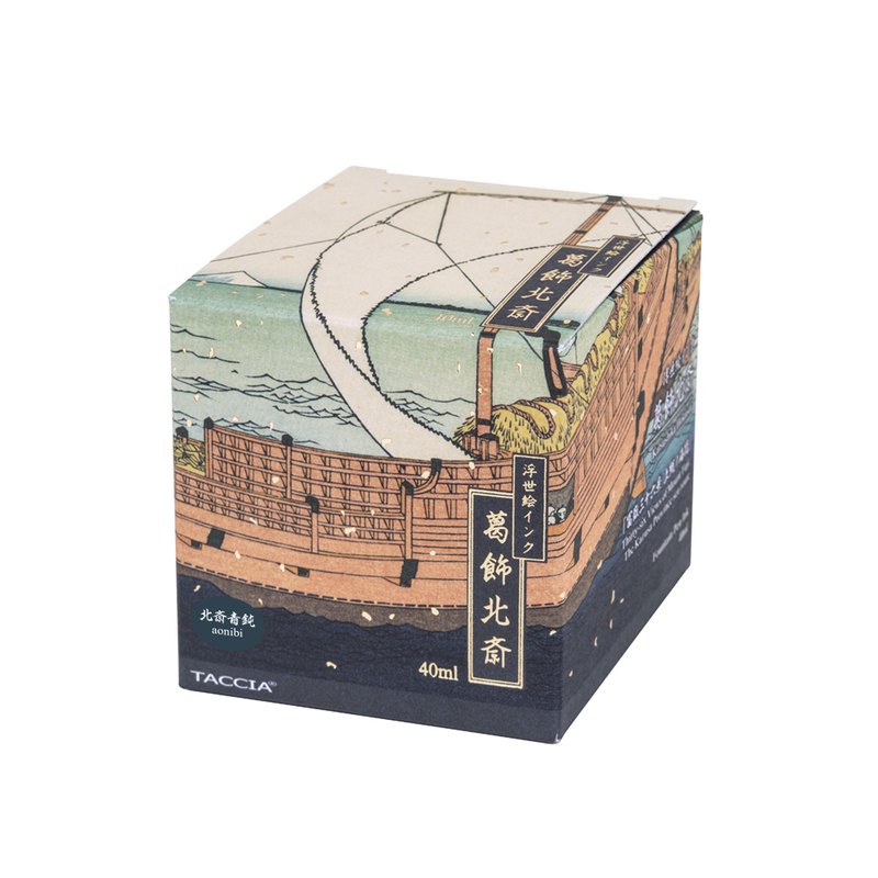 Taccia Taccia Ukiyo-e Hokusai Aonibi Ink Bottle 40 ml