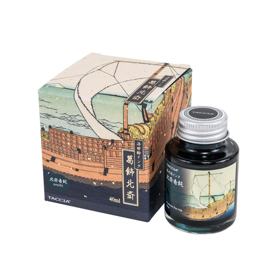 Taccia Ukiyo-e Hokusai Aonibi Ink Bottle 40 ml