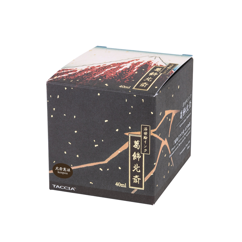 Taccia Taccia Ukiyo-e Hokusai Kenpou Ink Bottle 40 ml
