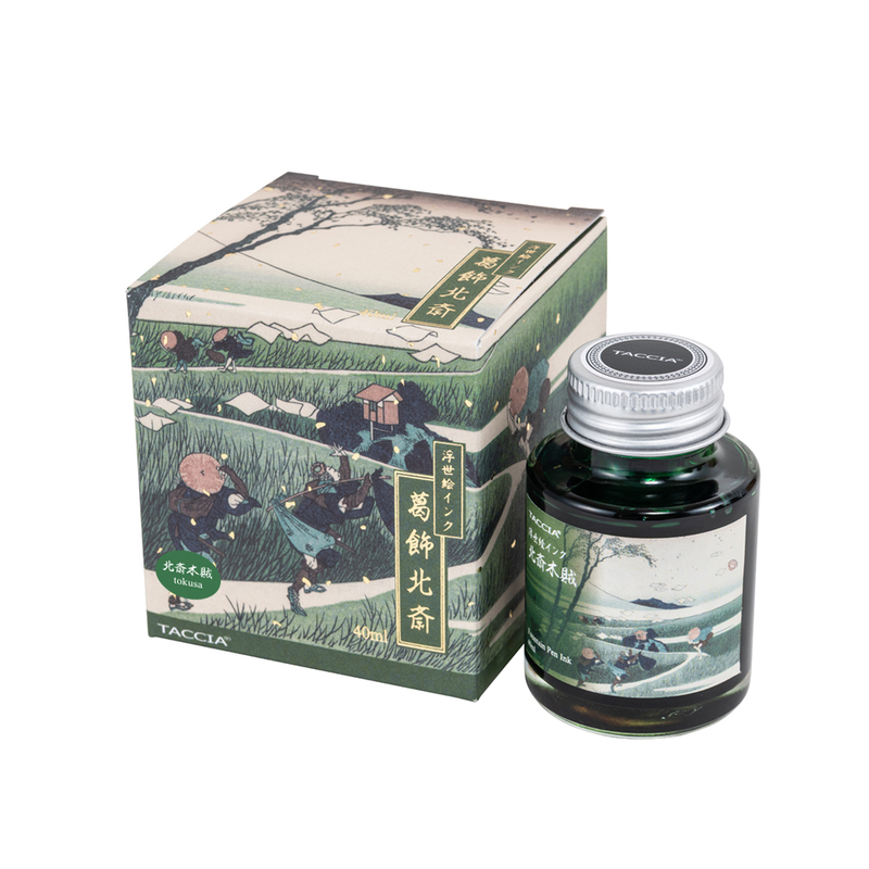 Taccia Taccia Ukiyo-e Hokusai Tokusa Ink Bottle 40 ml