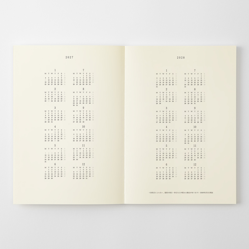 MD Paper MD Notebook Agenda 2027 Settimanale A5 Thin