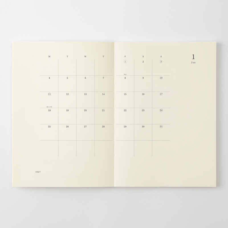 MD Paper MD Notebook Agenda 2027 Settimanale A5 Thin