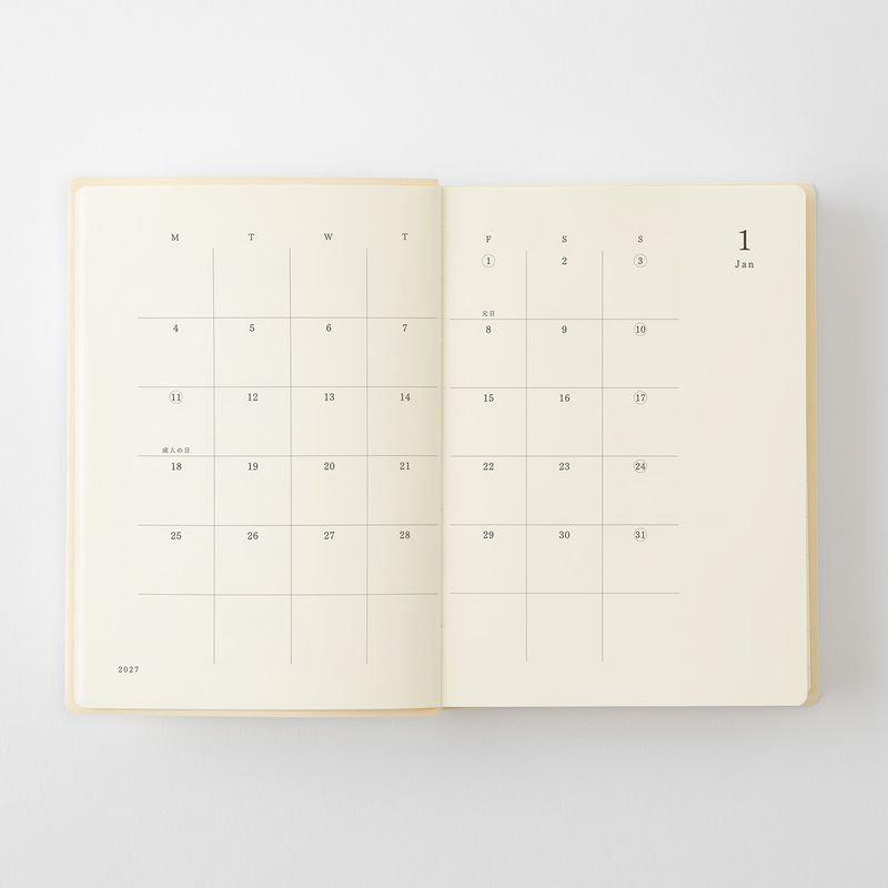 MD Paper MD Notebook Diary 1 day 1 page 2027 Daily A6