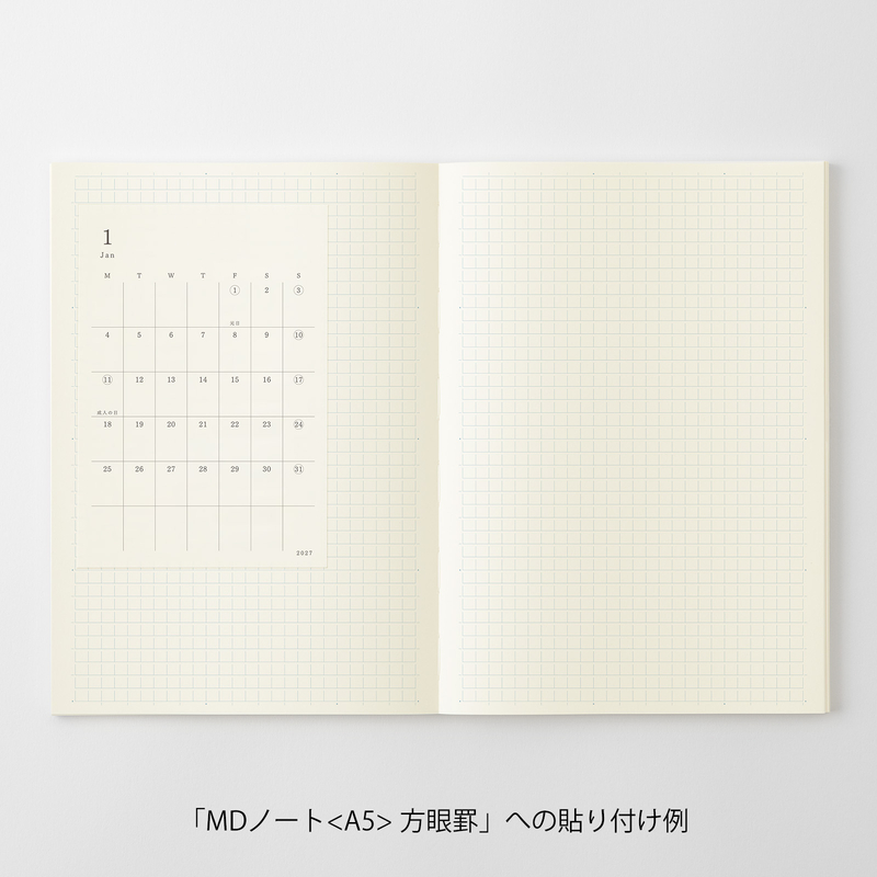 MD Paper MD Diary Sticker -S- Agenda 2027 Mensile Adesiva