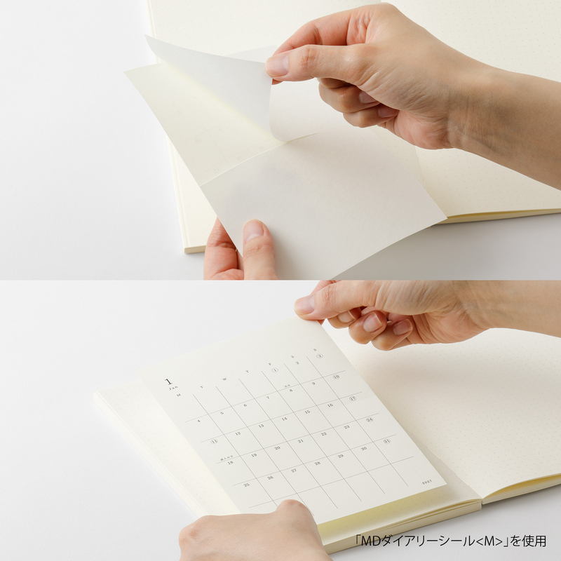 MD Paper MD Diary Sticker -L- Agenda 2027 Mensile Adesiva