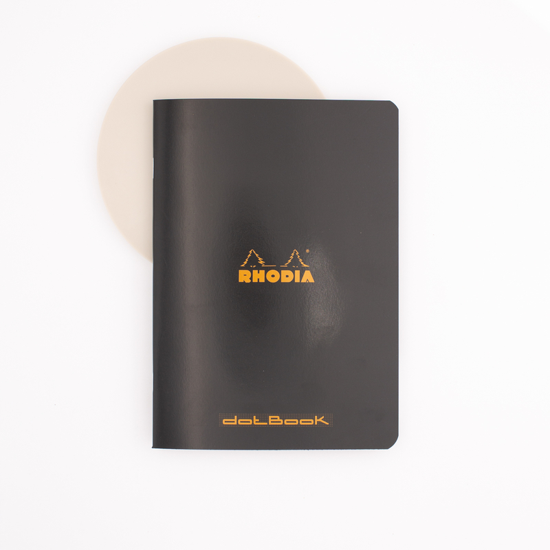 Rhodia Staplebound Notebook A5 Dot Black