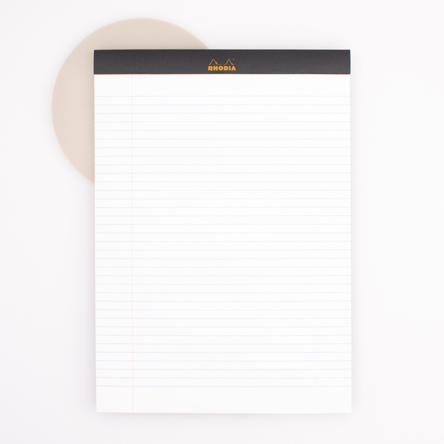 Rhodia Pad no.18 A4 Lined Black