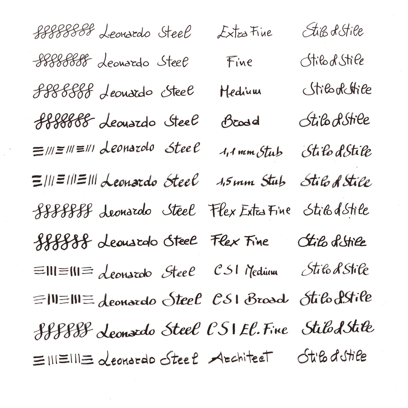 Leonardo Officina Italiana Leonardo x Stilo&Stile Momento Zero Grande Fountain Pen Milky Way