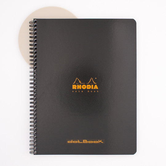 Rhodia Spiral Notebook A4+ Dot Black