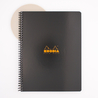 Rhodia Spiral Notebook A4+ Lined Black