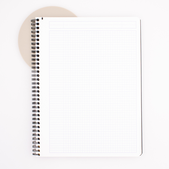 Rhodia Spiral Notebook A4+ Grid Black