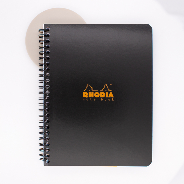 Rhodia Quaderno Spirale A5+ Quadretti Nero