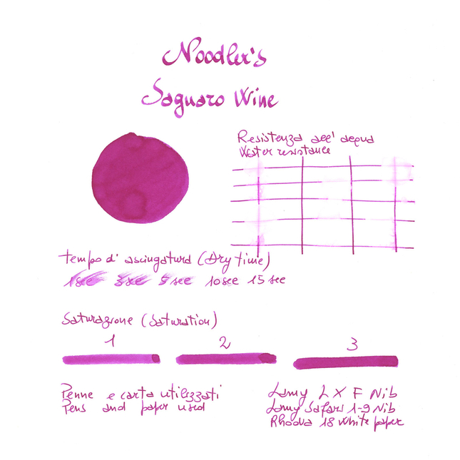 Noodler's Saguaro Wine Inchiostro 3 oz