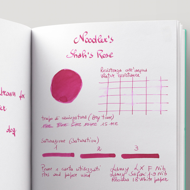 Noodler's Shah's Rose Inchiostro 3 oz