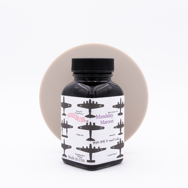Noodler's V-Mail Mandalay Maroon Ink Bottle 3 oz