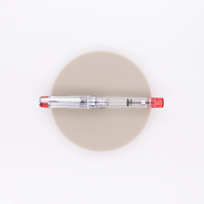 Pilot Prera Penna Stilografica Rossa Trasparente