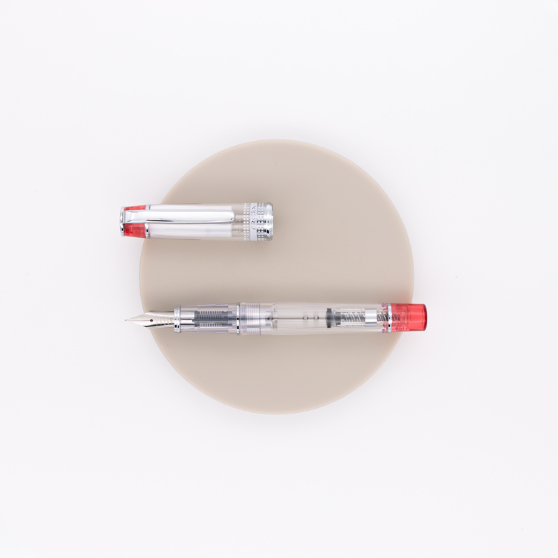 Pilot Prera Penna Stilografica Rossa Trasparente