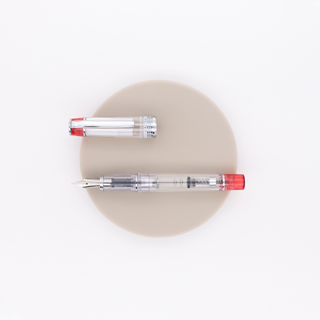 Pilot Prera Penna Stilografica Rossa Trasparente
