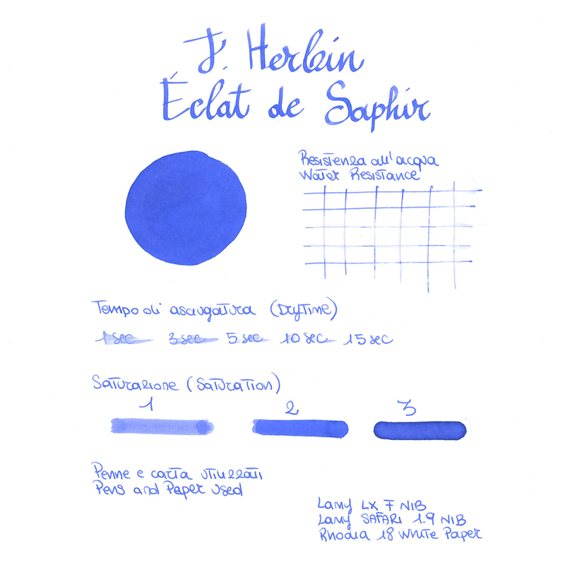 Herbin Eclat de Saphir Ink Bottle 30 ml