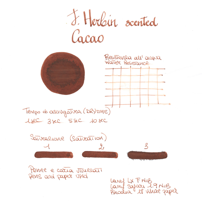 Herbin Cacao Inchiostro profumato al cacao 30 ml